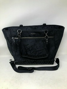 tumi black tote