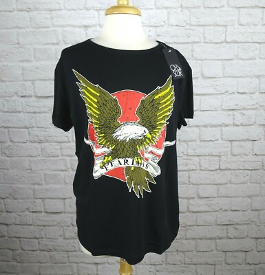 CHASER Freedom Eagle T-Shirt Graphic Biker Tee Fearless Women's Size Large NWT