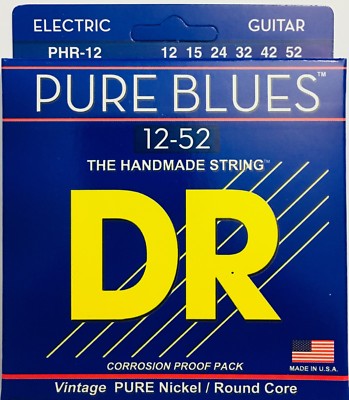 DR  PHR-12 Electric Guitar Strings 12-52 Pure Blues extra heavy