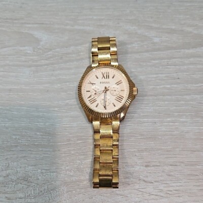 Fossil Gold-Tone AM4569 Rose Gold 7417200 Stainless Syeel