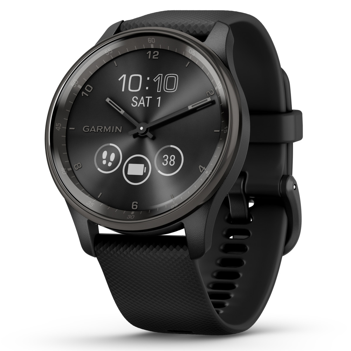 Garmin vivomove Trend 40 mm Hybrid Unisex Smartwatch Slate/Black