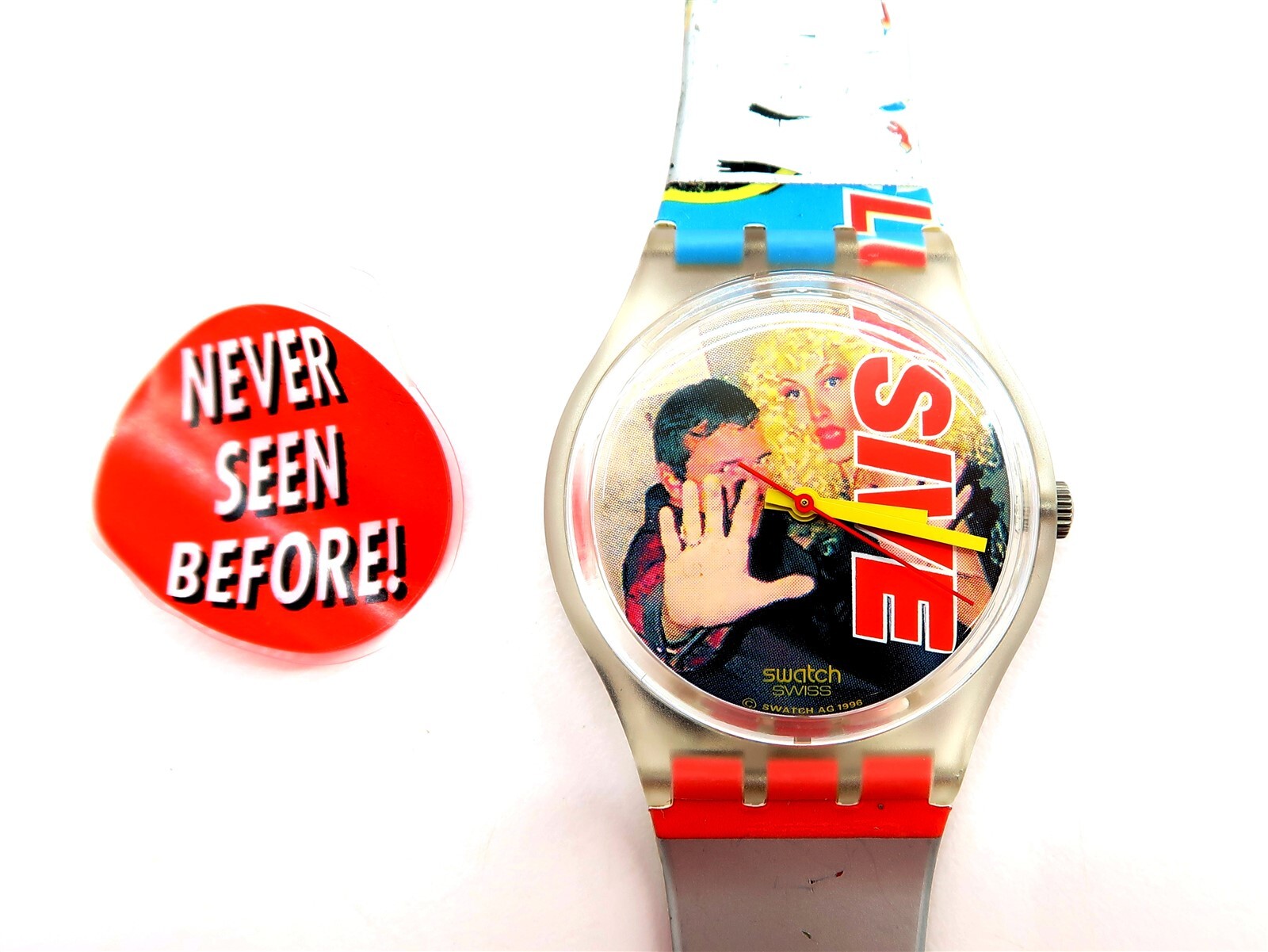 1997 NOS Swatch Watch GK258 with Case & Papers - Rare Unworn