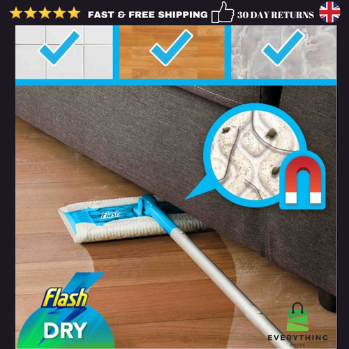Flash Speed Mop Dry Refills Pads Floor Surface Cleaning Absorbent Fast
