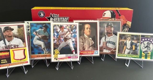 2025 Topps Heritage Inserts & Relics Featuring TTY Notable Americans 25th Anniversary and More