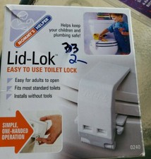Mommy's Helper Toilet Seat LID-LOK; Easy to Use Toilet Lock RF901 