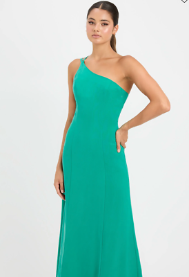 kookai green midi dress KOOKAI Paradise Green Bolt Buckle Dress