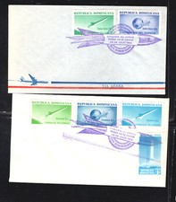 Dominican  Republic   space  stamps,   2  covers