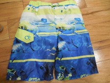 Boys OP Swim Trunks Sharks Ocean Waves Size 6
