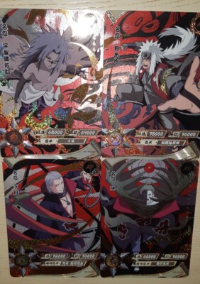 Kayou Naruto Cards AR GOLD FOIL TCG CCG 4 characters Rare card