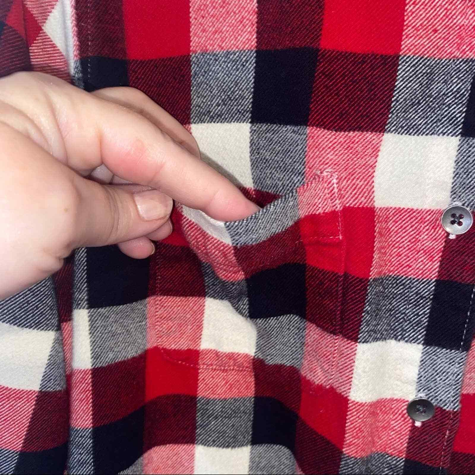 Woolrich Womens Plaid Flannel 100% Cotton Shirt - image 5