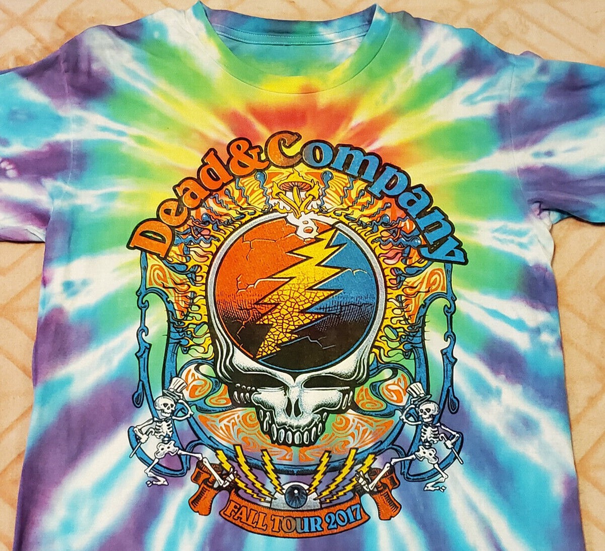 Dead And Company Official Fall Tour 2017 Tie Dyed T-Shirt