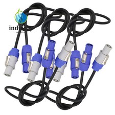 5-Pack 5ft Powercon Extended Cable Male to Female Power Plug for Stage Par Light
