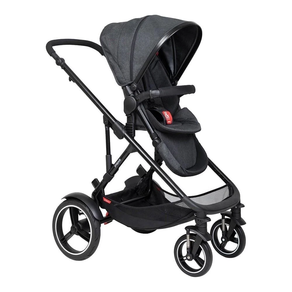phil&teds buggy voyager including seat liner seat cover design black