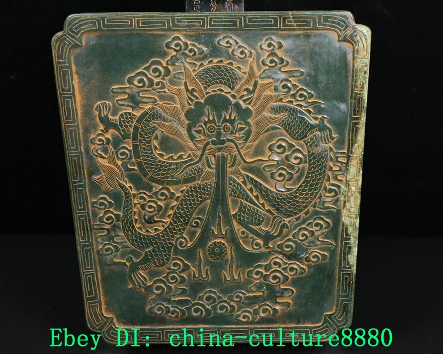 24,8 '' costume d'époque et Tian Qingyu sculpture Ma Tou dragon statue