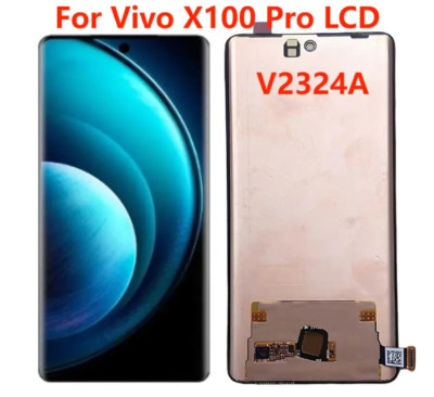 For vivo X100 Pro V2324A Original Full Black LCD Display Touch