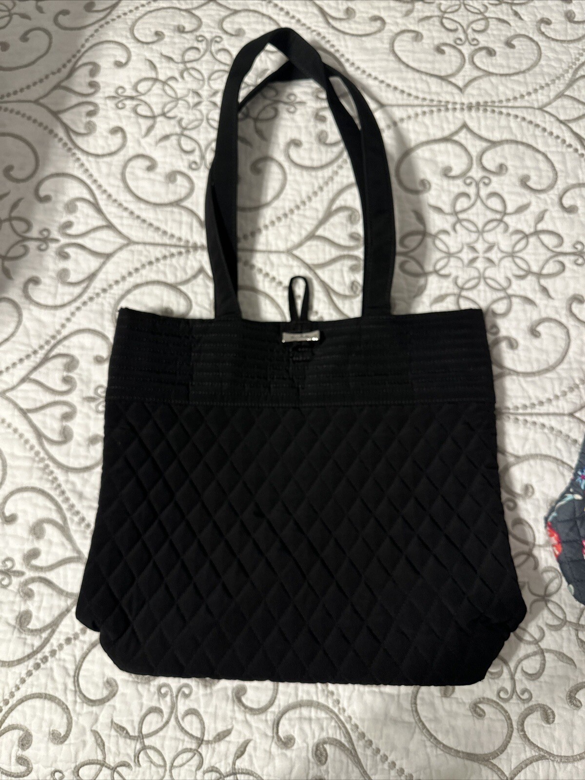 Vera Bradley Quilted Black Tote Bag eBay