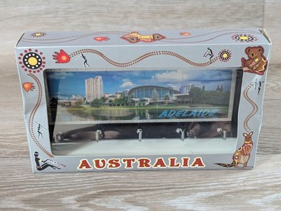 Australischer Souvenir Schlüsselanhänger 5 Haken Adelaide hängende Wanddeko - nicht benutzt