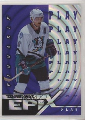 1997-98 Pinnacle Epix Purple Play Teemu Selanne #E15 HOF 1o3