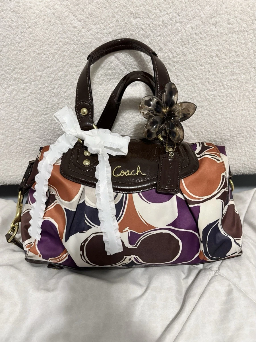 COACH Ashleyシグネチャーサテンサッチェル 2WAY ショルダーバッグ Coach Ashley Signature Sateen Satchel for sale | eBay