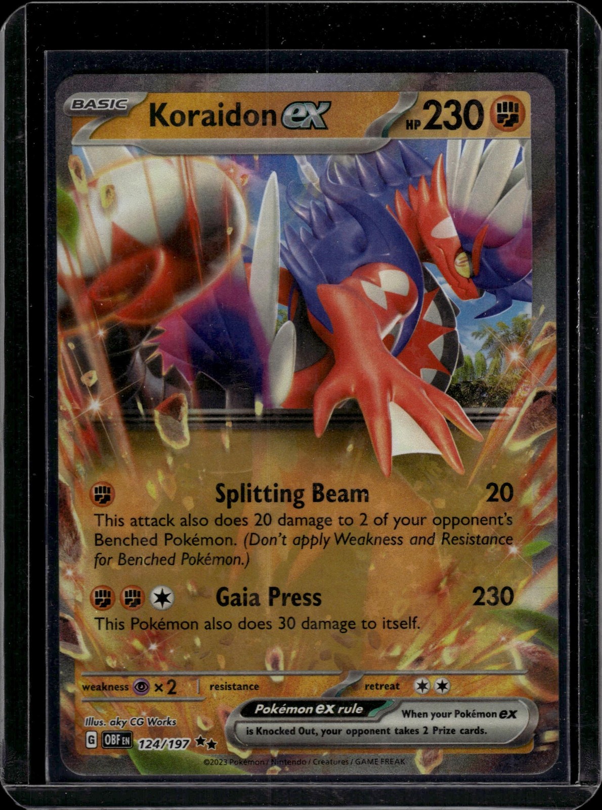 SV03: Obsidian Flames #124/197 Koraidon ex