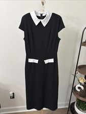 Fashion Nova Women's Dress Size XL Black With White Accents