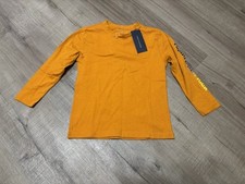 Tommy Hilfiger Boys Size 4T Long Sleeve Orange T-Shirt Tee Sleeve Graphic