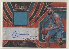 2019-20 Panini Select Rookie Jersey Red Wave Prizm Cody Martin #RJA-CMT Auto 9hx