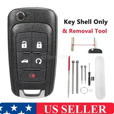 Replacement for Chevy 2010-16 Camaro Cruze Equinox Malibu Remote Key Fob SHELL