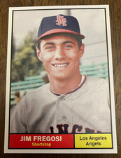 LOS ANGELES ANGELS: Jim Fregosi Custom Modern 1961 Style Art Card