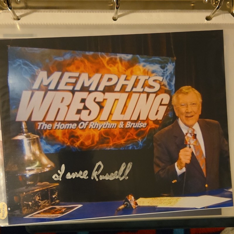 Lance Russell Memphis Wrestling Signed Original Photo Autograph