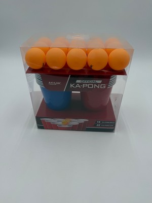 Official Ka-Pong Beer Pong Set Cups & Balls Party Game 22 Cups 15 Balls New Seal