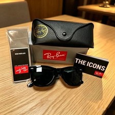 Ray-Ban RB2140 Wayfarer Black Frame Gray Lens 50mm Unisex Sunglasses