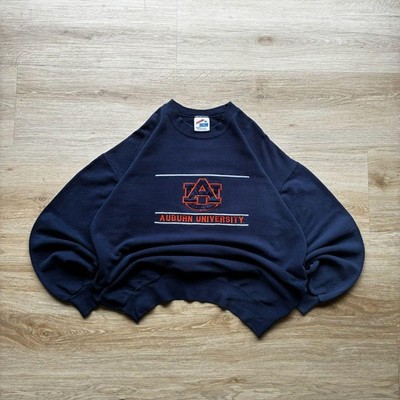 90's Auburn University Women's XL Sweatshirt Navy Retro Collegiate Streetwear
