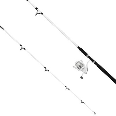 Medium Action 2-Piece Spinning Rod and Reel Combo, Size 6000 Reel, 8 feet