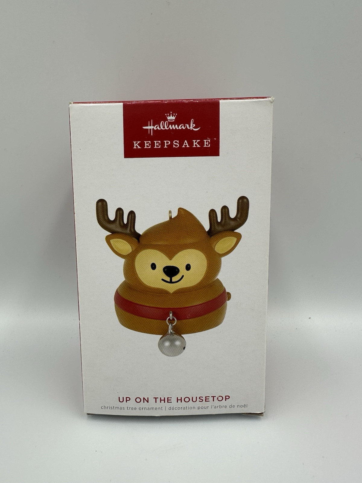 NIB! 2022 Hallmark Keepsake Ornament UP ON THE HOUSETOP Magic Sound Reindeer