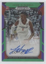 2019 Panini Prizm Draft Picks Purple & Green /149 Jalen McDaniels #52 Auto 0eo6
