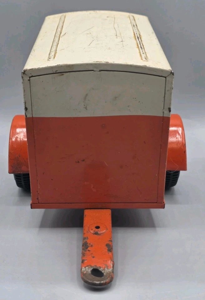 Remolque de caja Nylint U-Haul de colección años 60 cerrado eje único, acero prensado - EE. UU. Foto 3 de 4