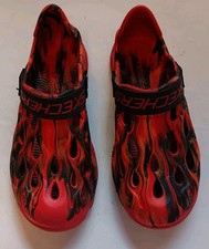 Skechers Foamies Big Boy's Shoes with Fire Design - Size 4