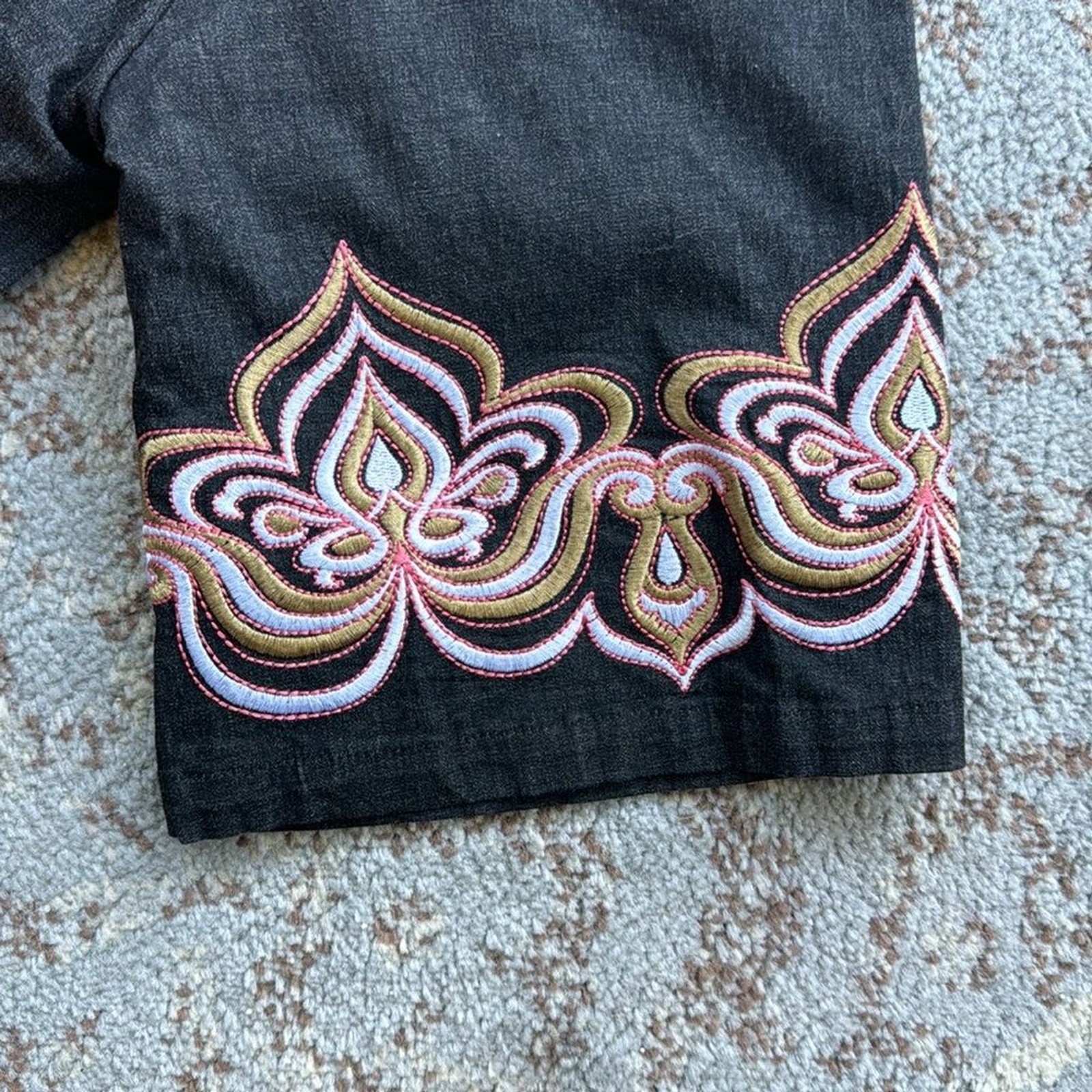 Vintage Bob Mackie Wearable Art 90s Embroidered B… - image 2