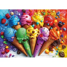 1000 Piece Puzzle for Adults, Ice Cream and Candy Jigsaw Puzzles, Funny Home ...