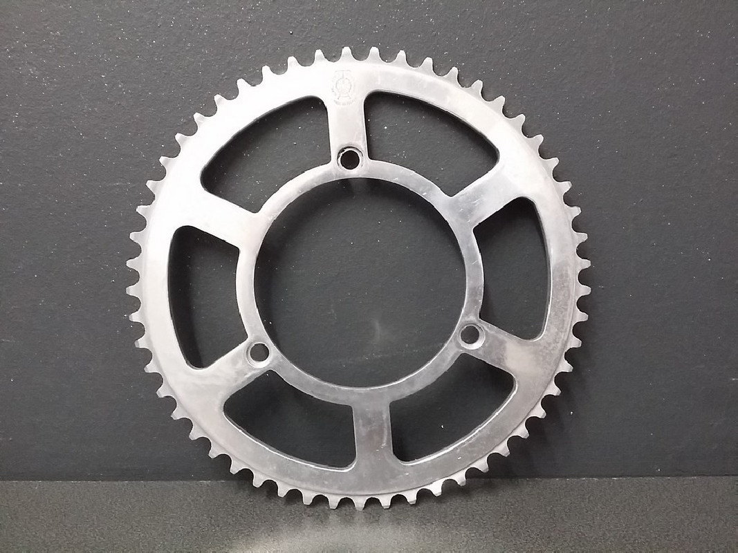 Plateau TA 53d d'époque pour pédalier de vélo vintage route