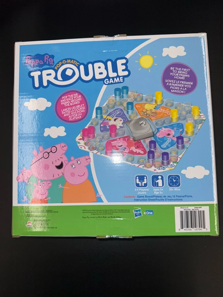 Peppa Pig Pop-O-Matic Trouble Board Game - Image 3 of 3