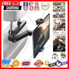Car Headrest Tablet Holder, 3 in 1 Extension Adjustable Arm