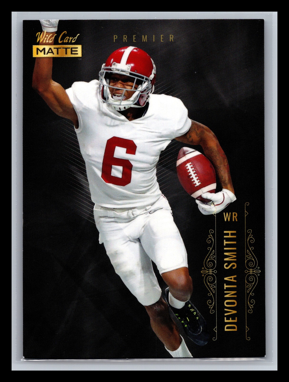 Devonta Smith Alabama Crimson Tide 2021 Wild Card Matte White #MBC-7 Black