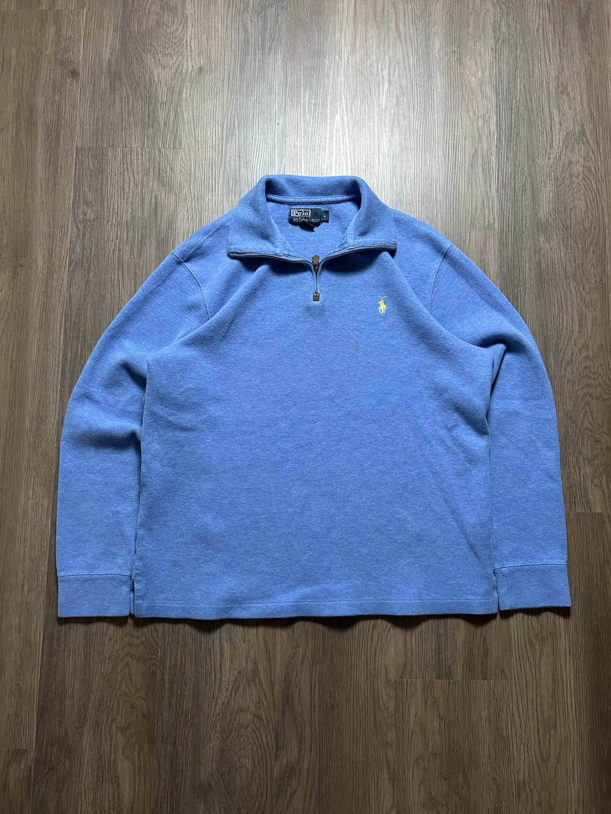 Vintage Polo Ralph Lauren Embroidered Pony Quarter Zip Pullover Size Large