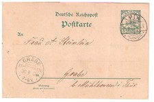 Samoa  P 5   Apia   -  Grabe b. Mühlhausen / Thür.  5.08.1907 mit viel Text