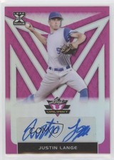 2020 Leaf Valiant Pink Prismatic 12/15 Justin Lange #BA-JL1 Auto 0t3l