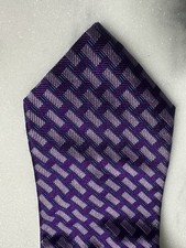 Brooks Brothers Makers Tie-repp Silk Purple Weave Pattern-58x4