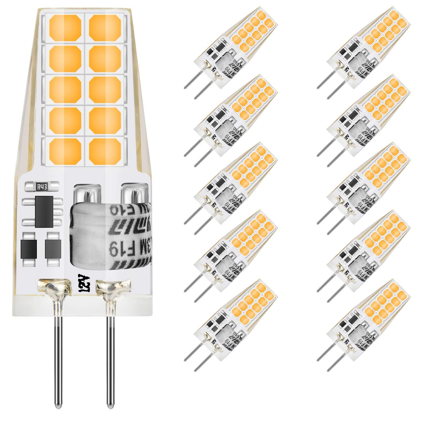 Ampoule LED G4 3W 12V AC DC équivalent halogène 30W pour éclairage intérieur