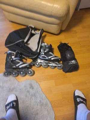 Rollerblade Inlineskates Gr. 38 + Schutzausrüstung   wie neu